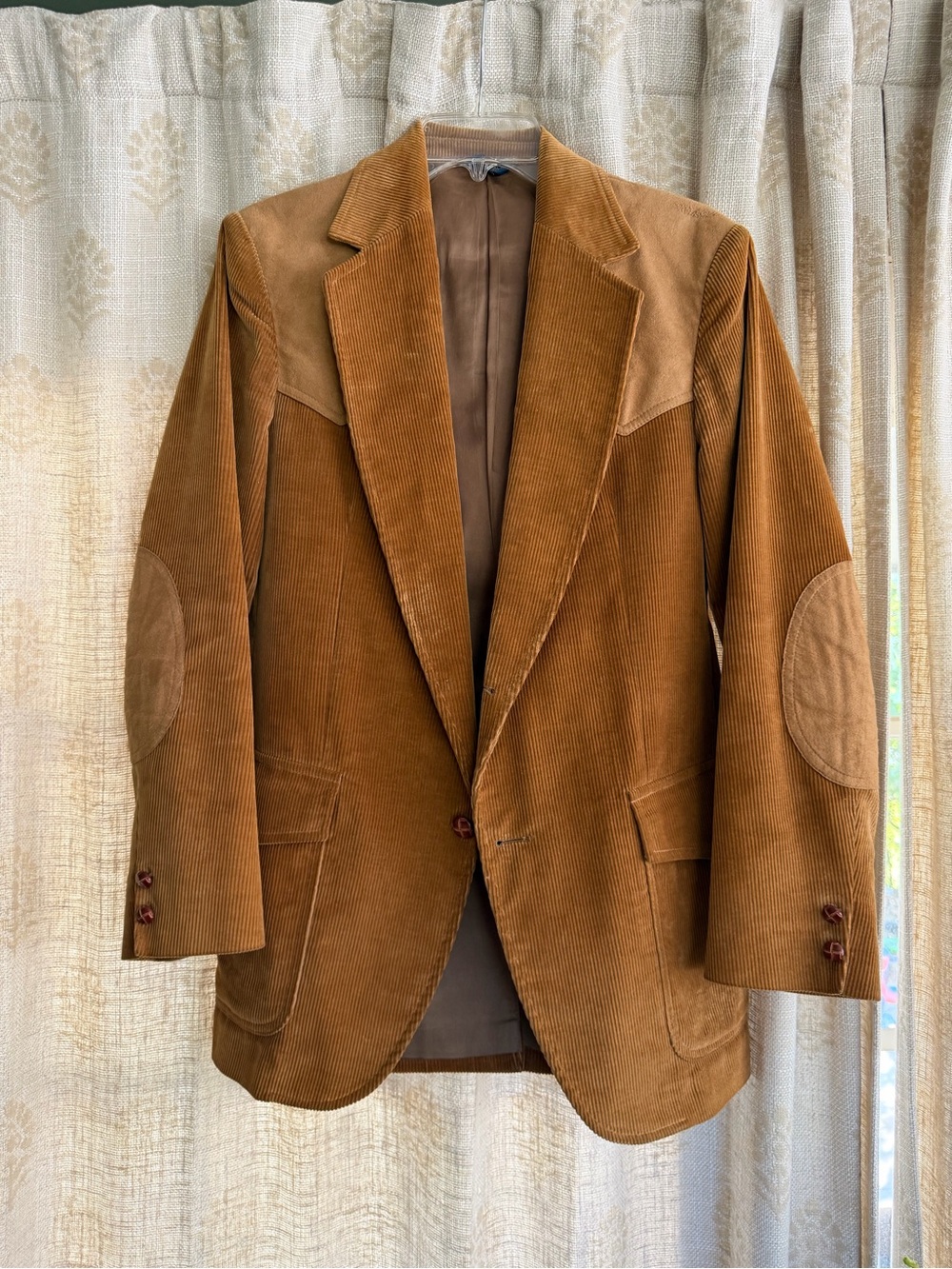 Vintage PenWest by Pendleton Corduroy Blazer Men’s 38 Brown Suede Elbow Patches